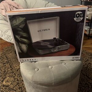 Journey Portable Suitcase Record Player - Blue Green color